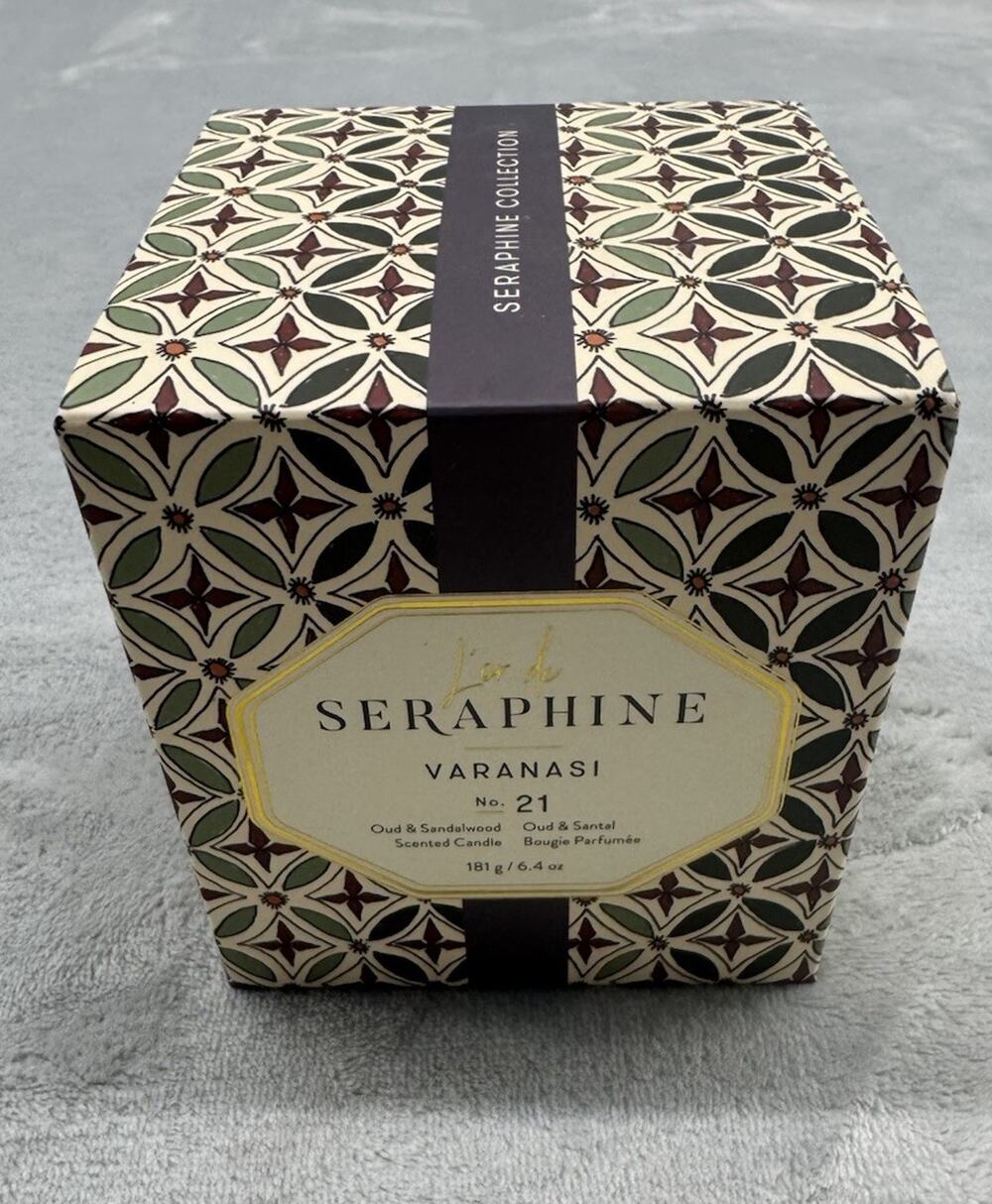 L'OR DE SERAPHINE No.21 Varanasi Oud & Sandalwood Scented Candle ~ 6.4oz NIB